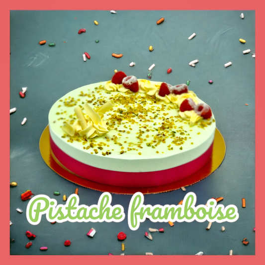 Pistache / framboise